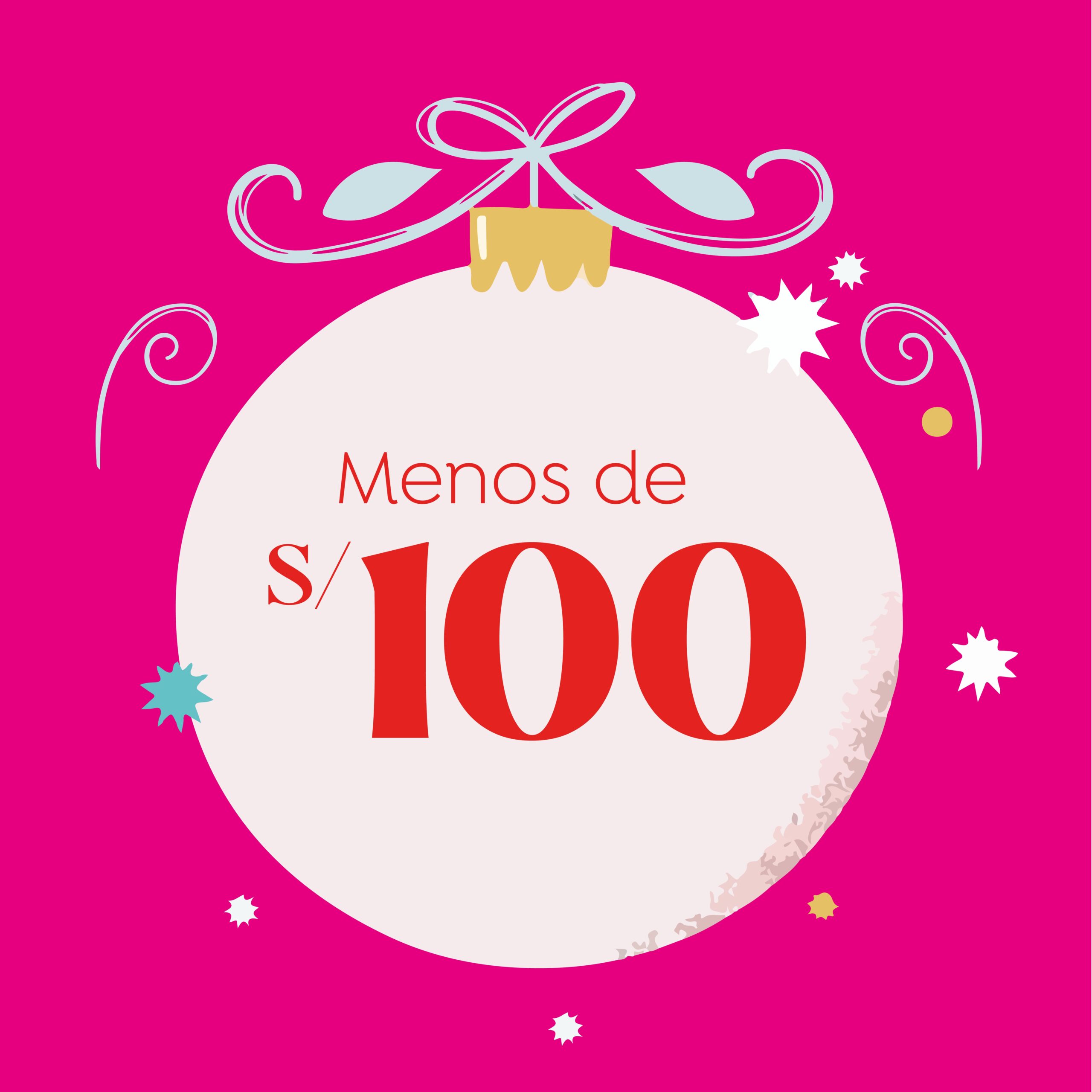 Menos de S/100